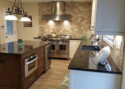 Small White Kitchen Remodel - Harrison, NY