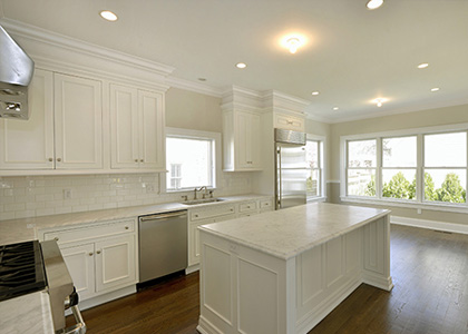 Modern White Kitchen Design and Renovation - Greenwich, CT