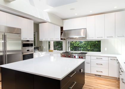 Modern Kitchen Renovation in Mamaroneck, NY - UltraCraft White Cabinetry